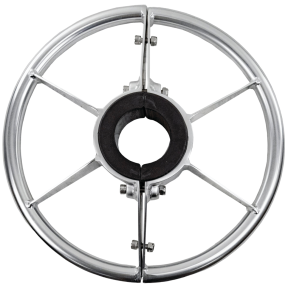 2-7/8" Footrest and Bushing Package, Cast Aluminum