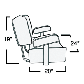 Deluxe Captain’s Chair Stand Package - White