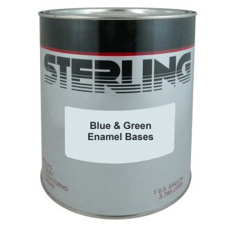 gallon of Sterling Linear Polyurethane High Gloss Topcoats - Blue & Green Bases