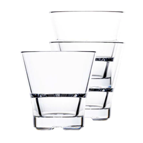 huf080 of Strahl Glassware Club Stack Rocks