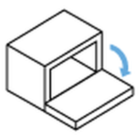 Application Illustrated of Sugatsune Downward Opening Lid Flap Stays - HS Series