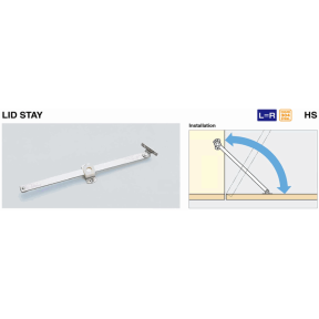 Installation of Sugatsune Downward Opening Lid Flap Stays - HS Series