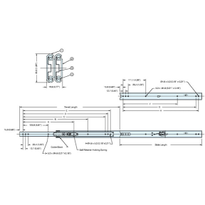 Full Extension Drawer Slides - ESR-7