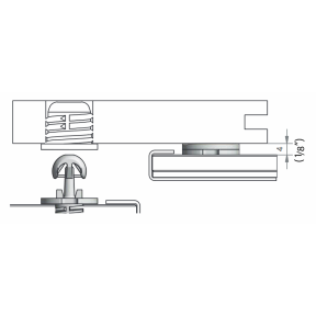 Installation of Sugatsune PC-M1B Fastmount Standard Clip - Self-Tapping Male, 11 lb