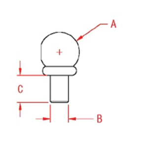 Dimensions of Suncor Tri Star LED Light - Ball Housing