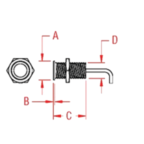Dimensions of Suncor Tri Star LED Light - Back Mount