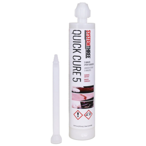 1000k91 of System Three Resins Quick Cure 5 Minute Epoxy Set - 8.4 fl oz Universal Cartridge
