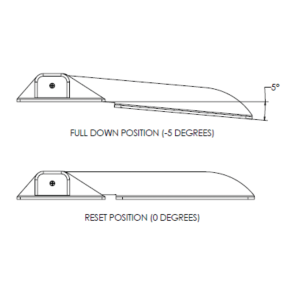 Command Ratchet Hinge, 18-1/2" with Hard Stop