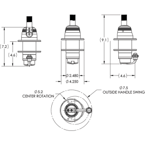 Grand Slam 800 VHF Antenna Mount