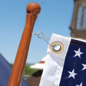 Skipper Flag Clip with Stainless Steel Screw Eye