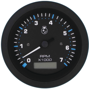 Eclipse 3" Tachometer w/ Hourmeter 7000 RPM