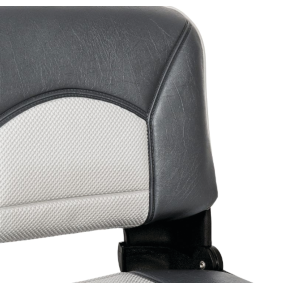 Profile Guide Series Boat Seat & Cushion Combo - Charcoal/Gray Perf