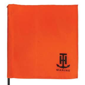 Skier Down Flag with Locking Suction Cup - Folding