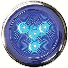 3" Stainless LED Surface Mount Puck Light - Blue