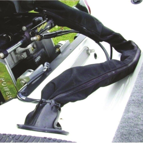 in use of TH Marine Supplies Outboard Engine Zippered Rigging Sleeve