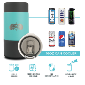 Non-Tipping 16oz Tall Can Cooler