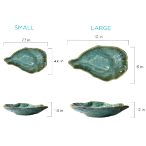 Oyster Shell Serving Bowls, 2-Pack
