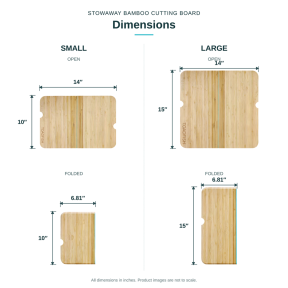 Stowaway Bamboo Cutting Boards