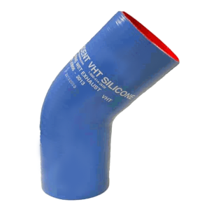 Trident Marine Hose & Propane 242V Ser 45 Degree Reinforced Very High Temp Blue Silicone Exhaust Elbows