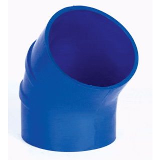 Trident Marine Hose & Propane 240V Series 45 Deg Very High Temperature Blue Silicone Blend Exhaust Elbows