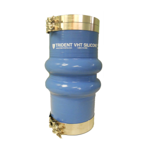 Trident Marine Hose & Propane 274V Ser Very High Temp Reinforced Blue Silicone Exhaust Bellows - Dbl Hump