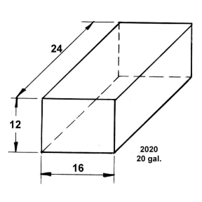 Dimensions of Trionic Corp Trionic Super Premium Holding Tank - 20 Gallon