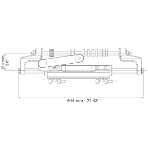 UC128-OBF Front Mount Outboard Steering Cylinder