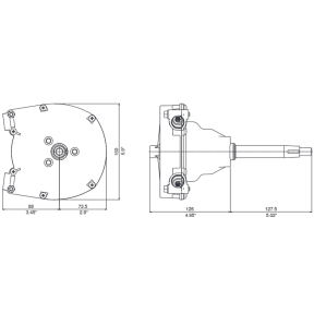 T91 Single Cable Steering Helm 