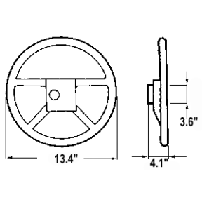 V33 Hard Grip Steering Wheel