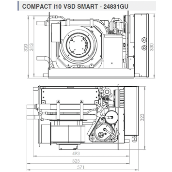 10000btu dimensions of U-flex Velair VSD Inverter Driven Self-Contained Air Conditioning Systems