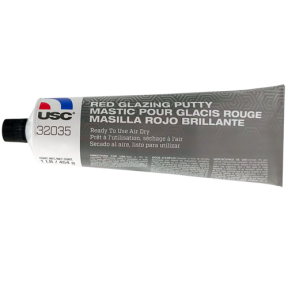 32035-tube of US Chemicals and Plastics Red Glazing Putty