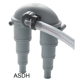 Anti Syphon Device with Rotating Valve & Hose of Vetus Exhaust Anti Syphon Valve - Vented Loop w/ Rotating Vent
