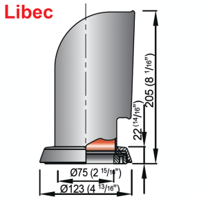 libec dimensions of Vetus Silicone Oval Cowl Ventilators