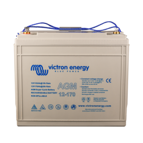 Front of Victron Energy AGM Super Cycle Battery, 170 amp