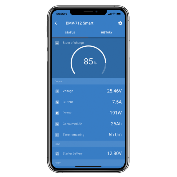 VE.Direct Bluetooth Smart Dongle - Battery View