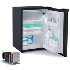 C42L Refrigerator/Freezer, Black - 1.5 Cu Ft, Remote Compressor