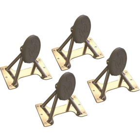 Universal Dinghy Mounting Chocks with Swiveling Pads - 500 lb Capacity