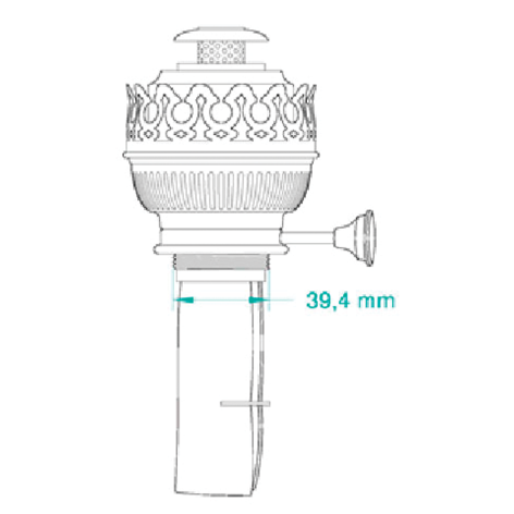 Weems and Plath DHR 15" Replacement Oil Lamp Burner - for Den Haan Clipper Oil Lamp 8207