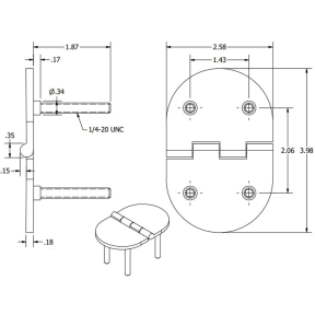 Cast Oval Hinge