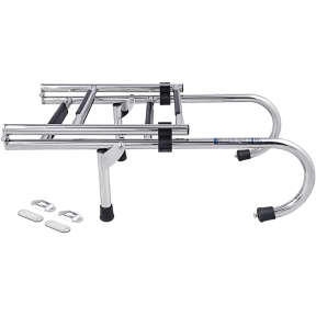 Stainless Steel Gunwale-Mounted Removable Ladder