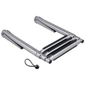 Stainless Steel Over Platform Telescoping Ladder