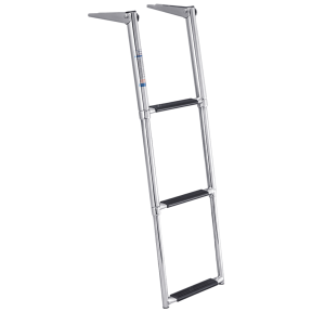 Stainless Steel Over Platform Telescoping Ladder