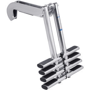 Stainless Steel Telescoping Dive Door Ladder, Wall Mount