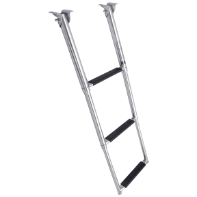 Stainless Steel Under Platform 3 Step Telescoping Ladder