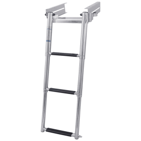 Under Platform Ladder with Quick Release Latch - Stainless Steel