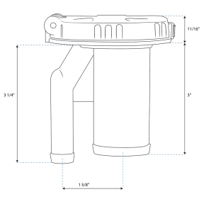 EPA/CARB Flip Top Pressurized Deck Fill, Nylon - Gas