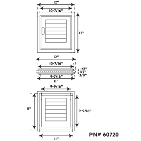 Louvered Door & Frame