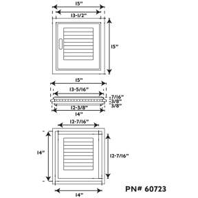 Louvered Door & Frame