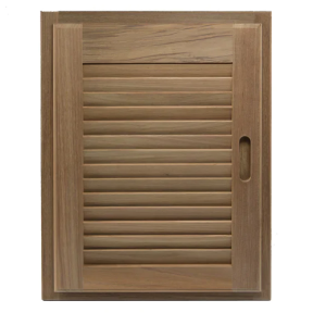 60725 of Whitecap Industries Louvered Door & Frame