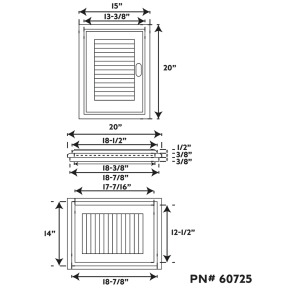 Louvered Door & Frame